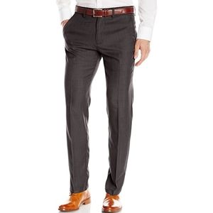 Men's Haggar Dress Slacks, Slim, Gray, 32x32